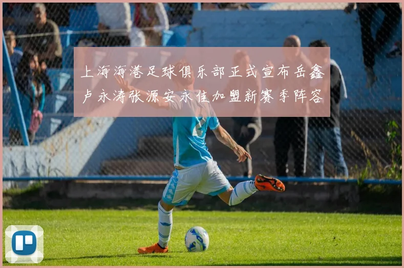 上海海港足球俱乐部正式宣布岳鑫卢永涛张源安永佳加盟新赛季阵容更新